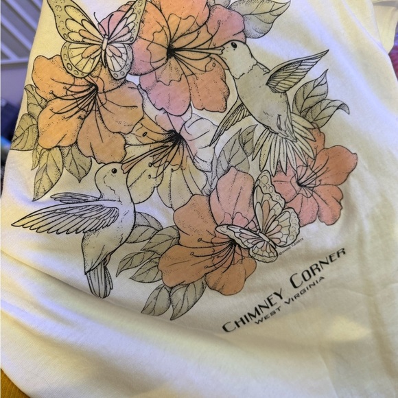 Floral Graphic T-Shirt color changing in the sun, women’s SM - Picture 6 of 6